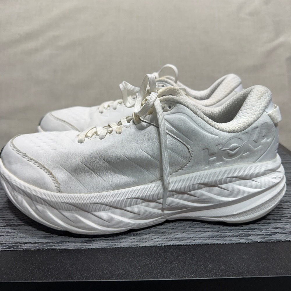 Hoka Bondi SR Shoes - Womens 11 - White Slip Resistant 1110521 FTFR